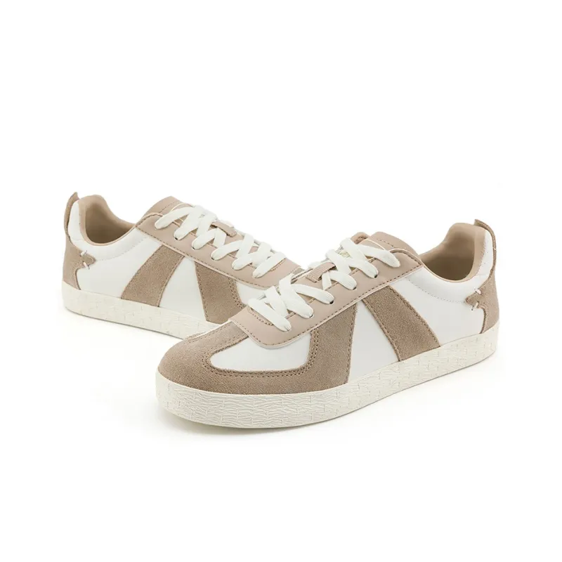 Kappa Low Top Skateboard Shoes Unisex Oxford Brown Winter White-3