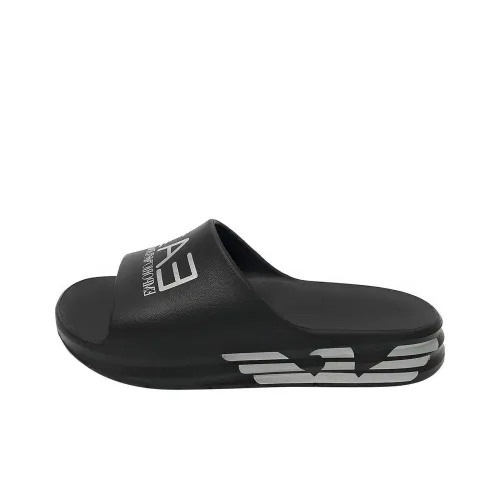 Ea7 EMPORIO ARMANI Logo-print Slip-on Slides