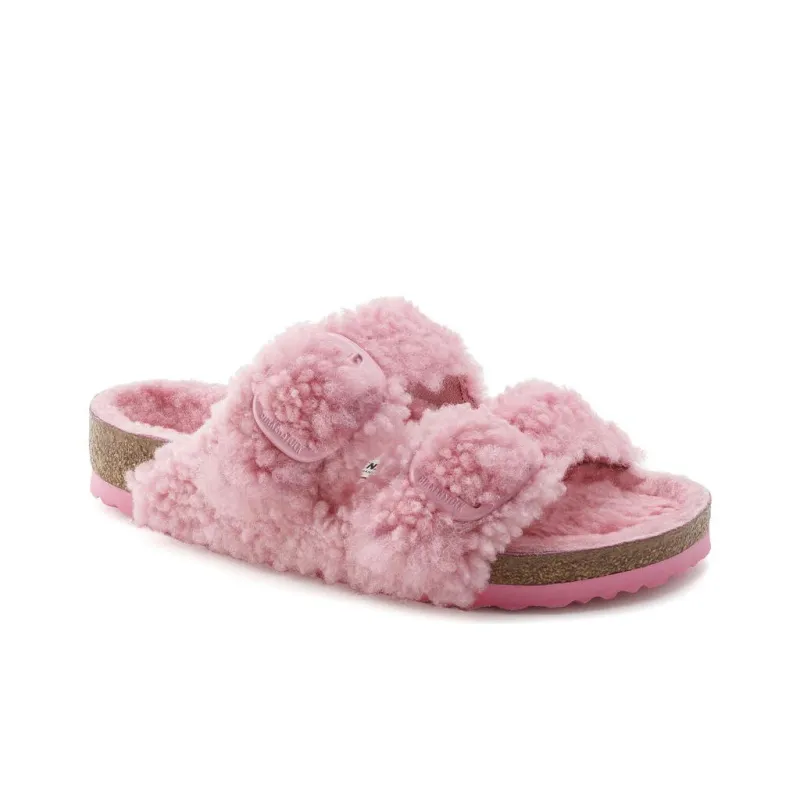 Birkenstock Arizona Shearling Big buckle Sandals Women's-1