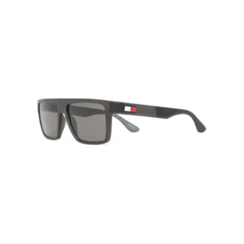Tommy Hilfiger Irregular Shape Sunglasses Men's Black