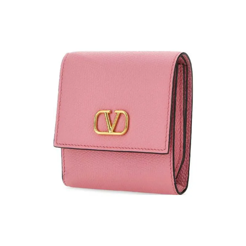 Valentino Leather Wallet Women's Pink-1