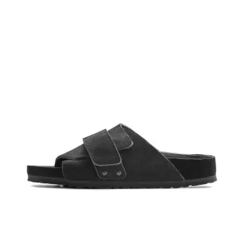 Birkenstock Kyoto Suede Leather Sandals 'Black'