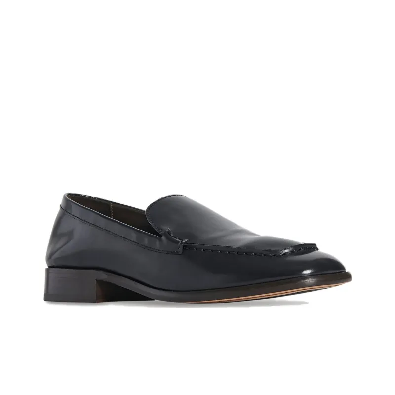 THE ROW Mensy Square-toe Leather Loafers-1