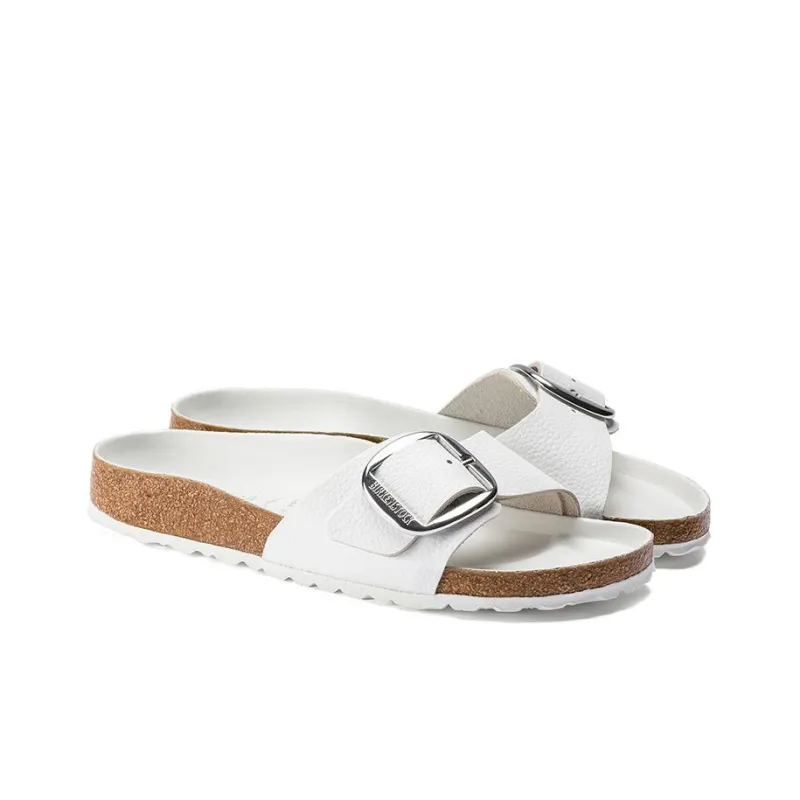 Birkenstock Madrid Big Buckle Leather Narrow Fit Sandals 'White' Women's-2