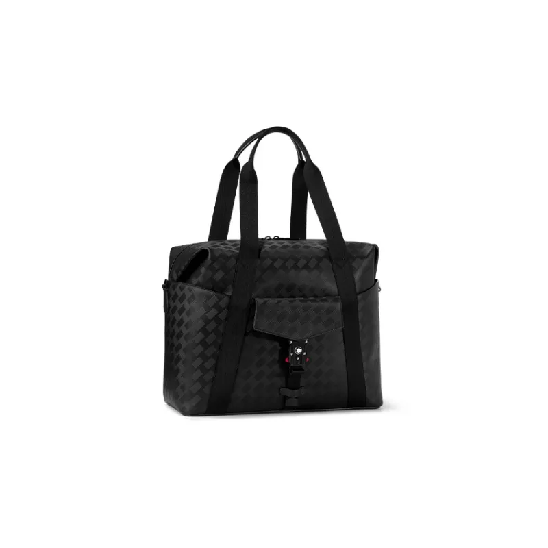 MONTBLANC Cow Leather Handbag Shoulder Bag Crossbody Bag Luggage Bag Travel Bag Men's Black-1