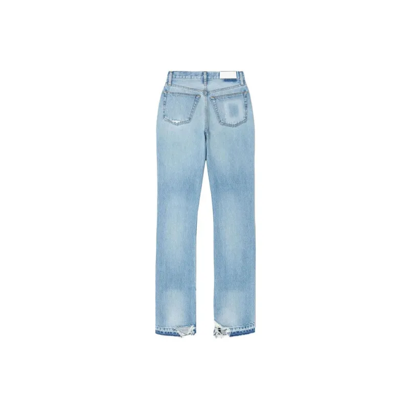 RE/DONE High Waist Straight-Leg Jeans-1