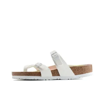 Birkenstock Mayari Vegan Birko Flor Nubuck Sandals 'White' Women's
