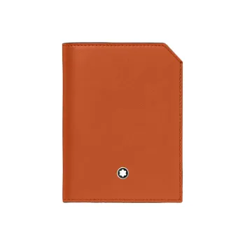 MONTBLANC Calfskin Wallet Mini Men's Orange