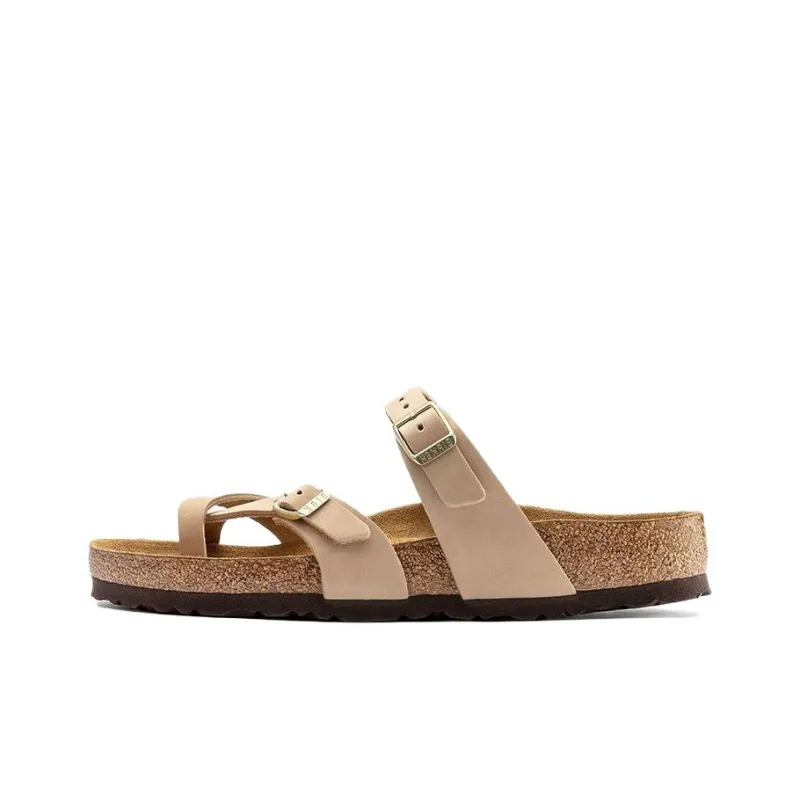 Birkenstock Mayari Soft Footbed Nubuck Leather Sandals 'Sandcastle' Women's-0