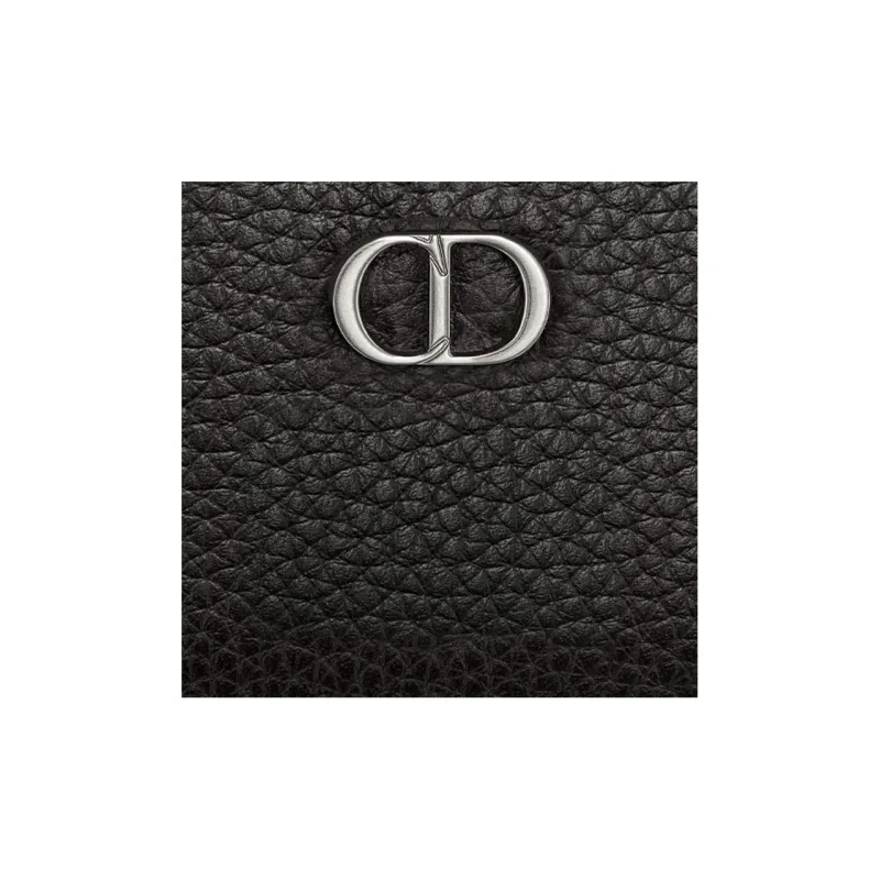 DIOR Cow Leather Wallet Men's Black-3