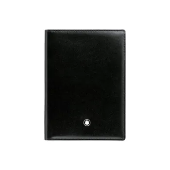 MONTBLANC Cow Leather Card Holder Men's Black