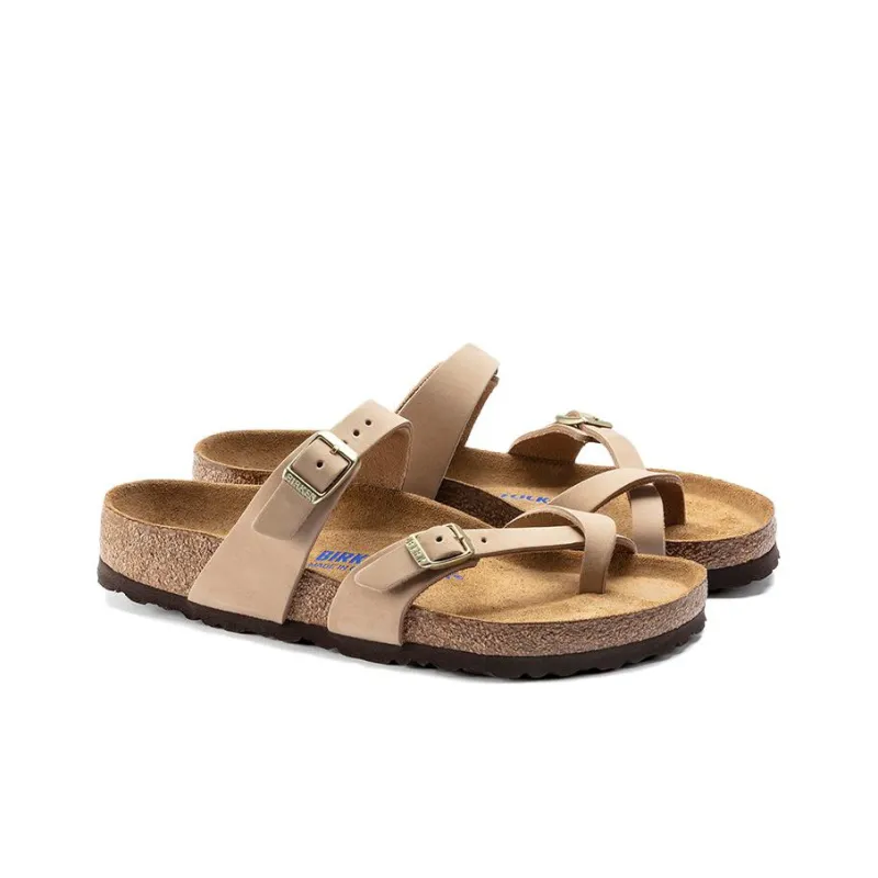Birkenstock Mayari Soft Footbed Nubuck Leather Sandals 'Sandcastle' Women's-2