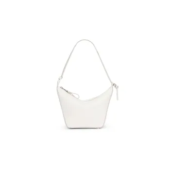 LOEWE Hammock Hobo Cow Leather Hobo Bag, Handbag, Shoulder Bag Mini Women's White