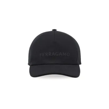 Ferragamo Logo appliqué Baseball Cap