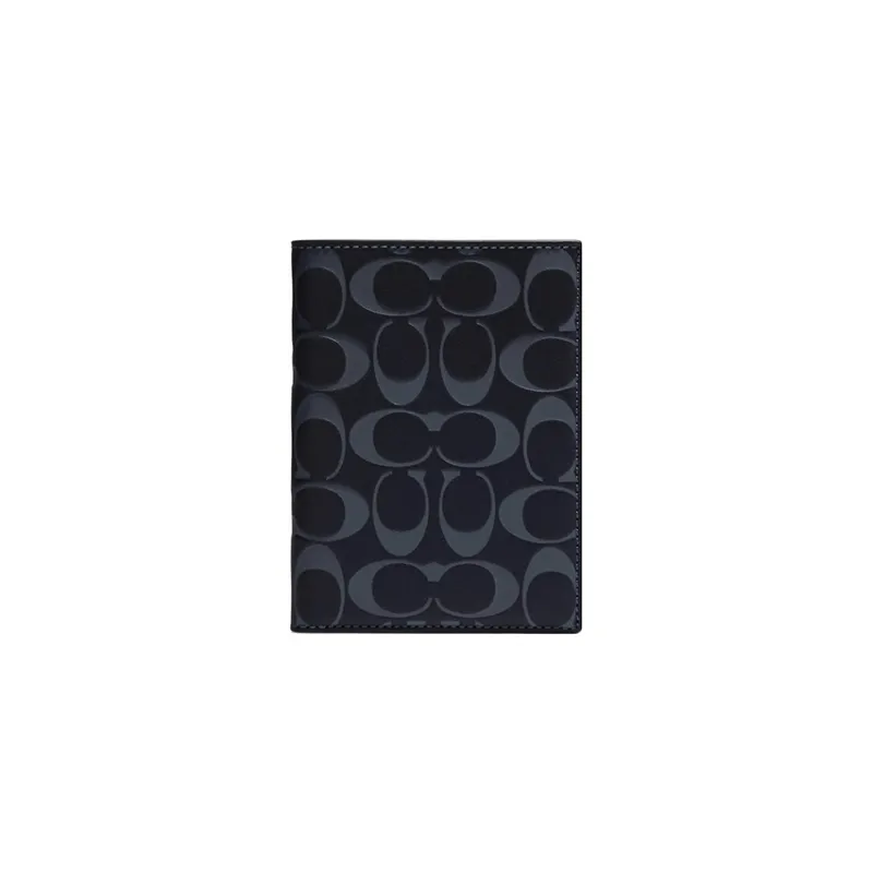 COACH Calfskin Document Bag, Wallet, Passport Holder Women's Black-0