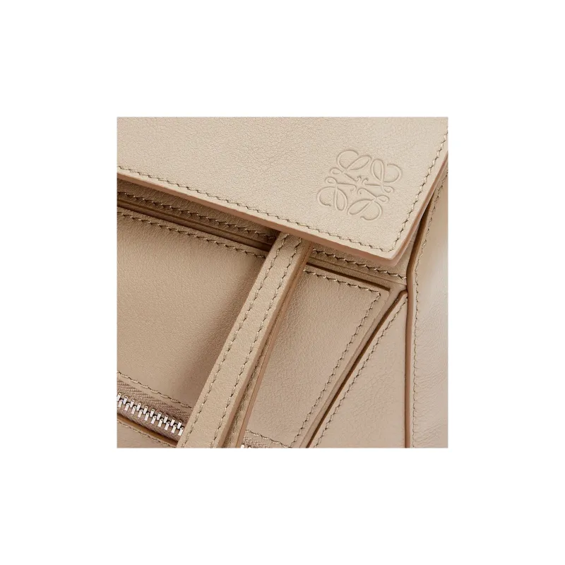 LOEWE Puzzle Cow Leather Fanny Pack Small Size Women's Sand-4
