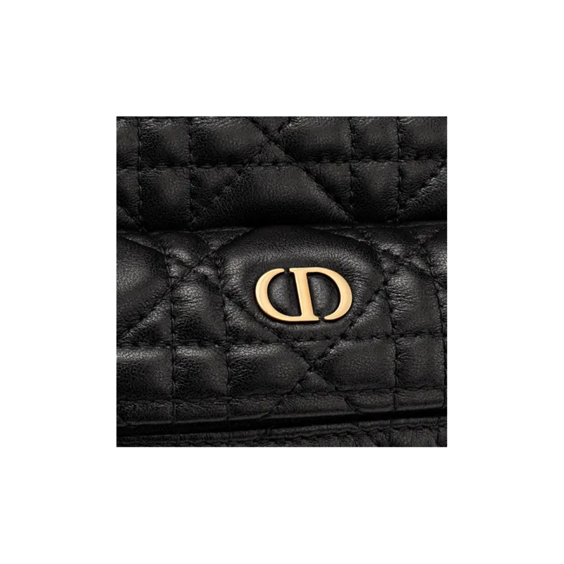 DIOR Sheepskin Backpack Mini Women's Black-3