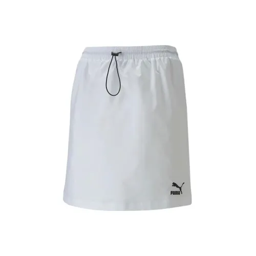 PUMA Classics Woven Casual Short Skirts Women's Silver