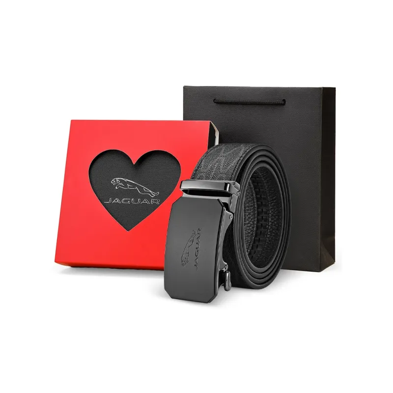 JAGUAR Matte Automatic Buckle PVC Cow Leather Leather Belts Men's 3.5cm-6