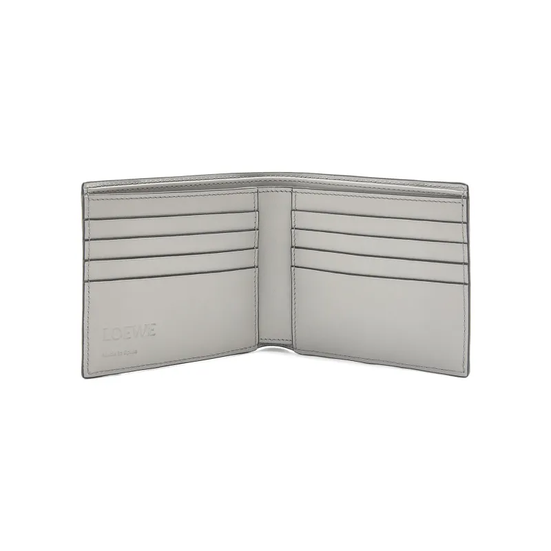 LOEWE Puzzle Cow Leather Wallet Men's Asphalt Gray-2