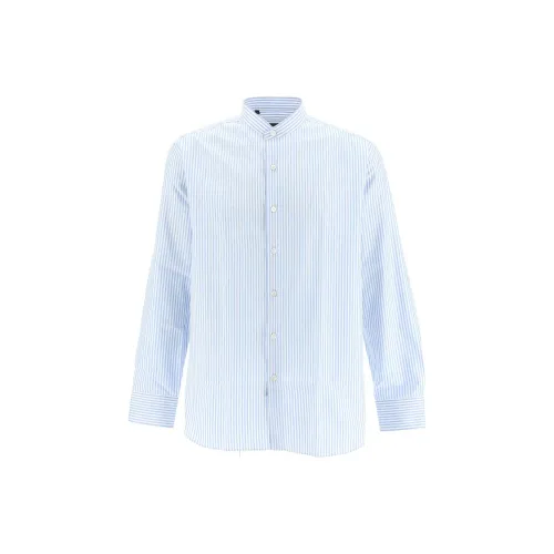 Brioni Shirts Men Blue