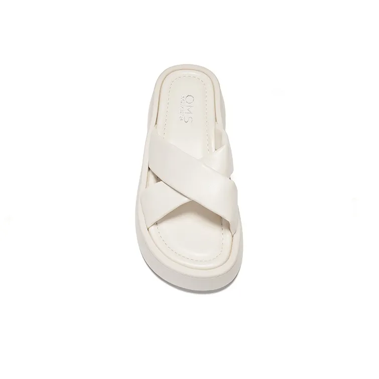OMS Slide Slippers Women's Black/White-13