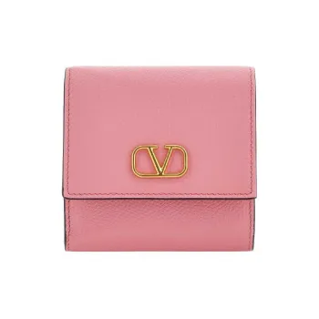 Valentino Leather Wallet Women's Pink