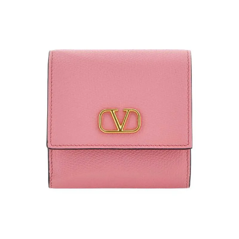 Valentino Leather Wallet Women's Pink-0