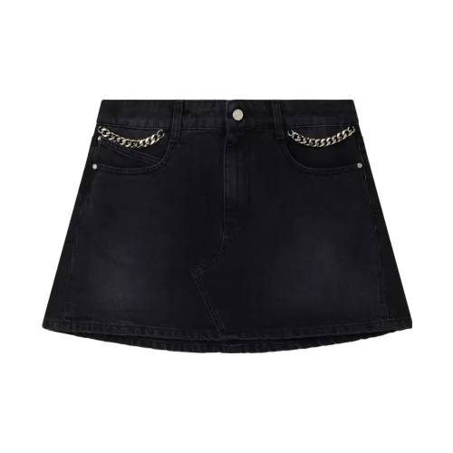 Stella McCartney Denim Short Skirts Women's Black