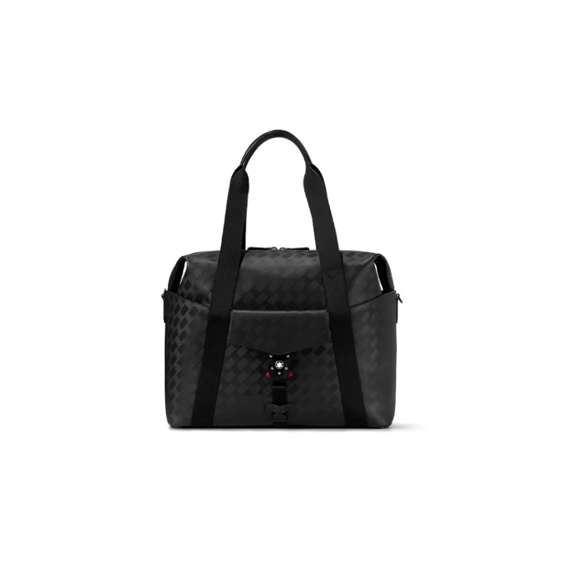 MONTBLANC Cow Leather Handbag Shoulder Bag Crossbody Bag Luggage Bag Travel Bag Men's Black-0