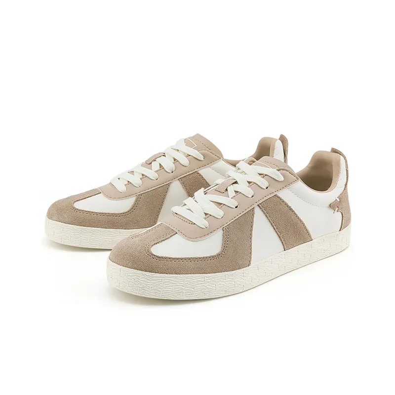 Kappa Low Top Skateboard Shoes Unisex Oxford Brown Winter White-2