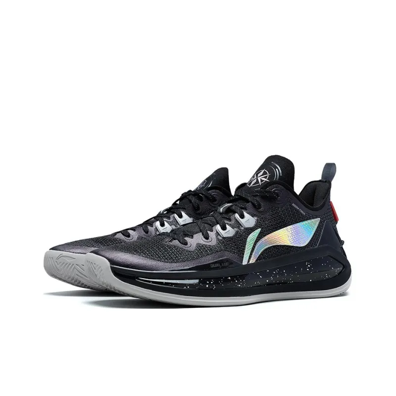 LiNing Liren 3 V2 Obsidian Cushioning Low Top Basketball Shoes Men's Night Black-2