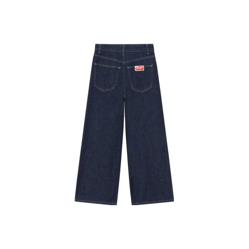 KENZO Sumire Cropped Wide Leg Jeans-1