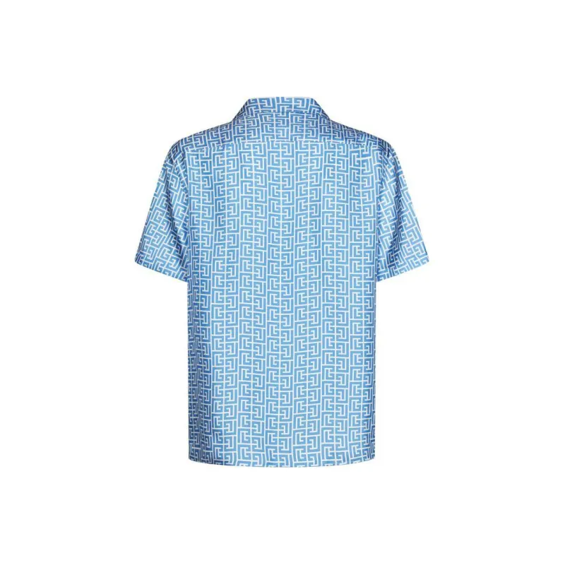 BALMAIN Shirts Men Blue-1