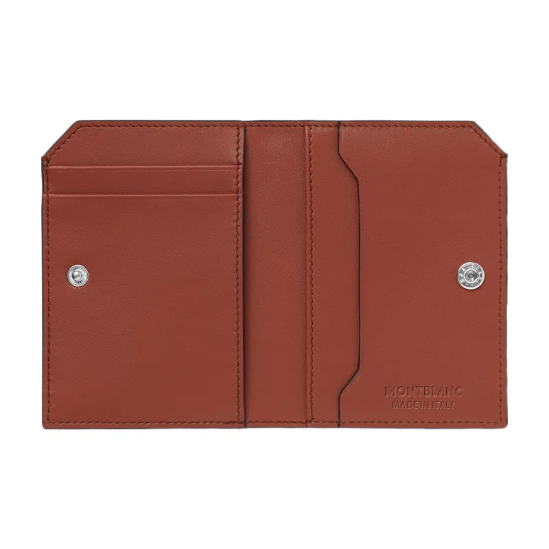 MONTBLANC Calfskin Wallet Mini Men's Diamond Red-2