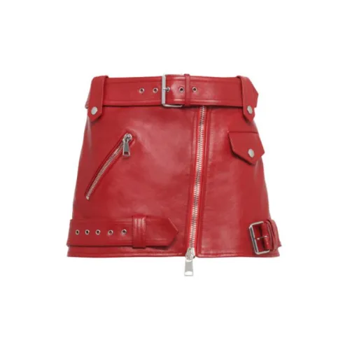 Alexander McQueen Casual Short Skirts Women's Red