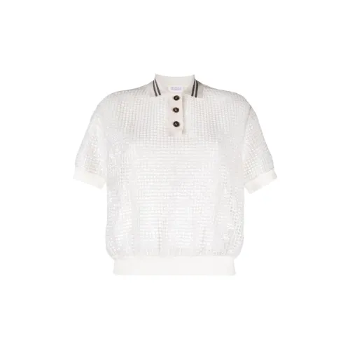 Brunello Cucinelli Polo Shirts Women's White