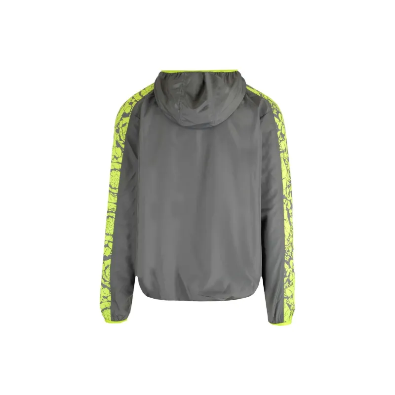 VERSACE Logo Printed Half Zip Jacket-1
