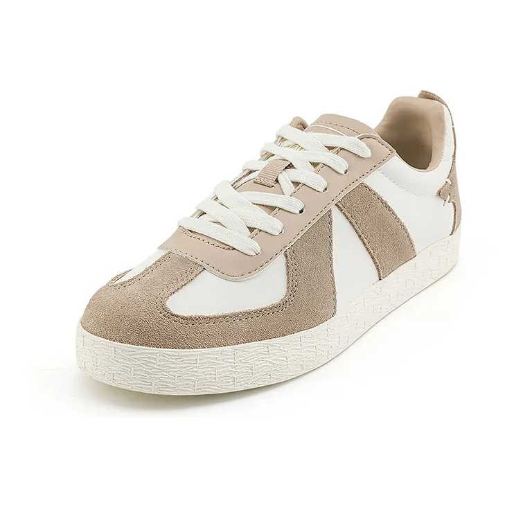 Kappa Low Top Skateboard Shoes Unisex Oxford Brown Winter White-1