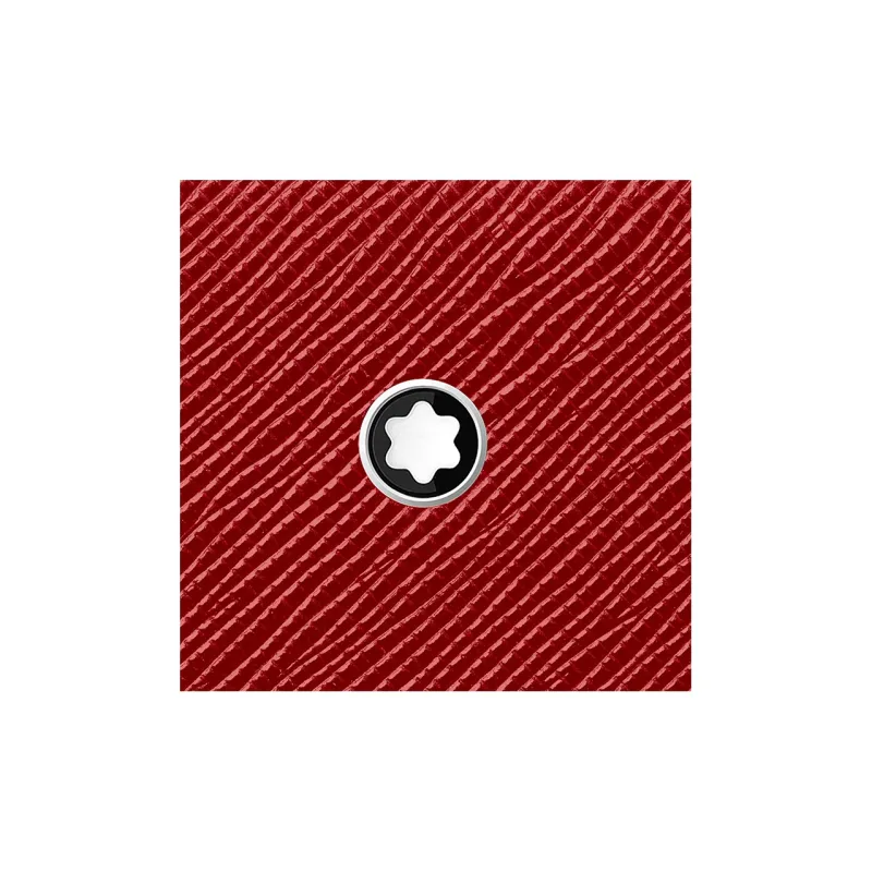 MONTBLANC Calfskin Wallet Men's Red-3