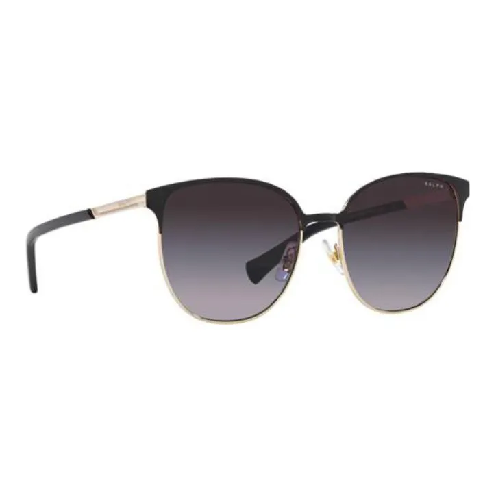 Polo Ralph Lauren Plate And Metal Browline Sunglasses Women's Black-1