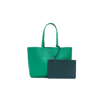 LACOSTE PVC Tote Bag Shopping Bag Handbag Shoulder Bag Women's Green