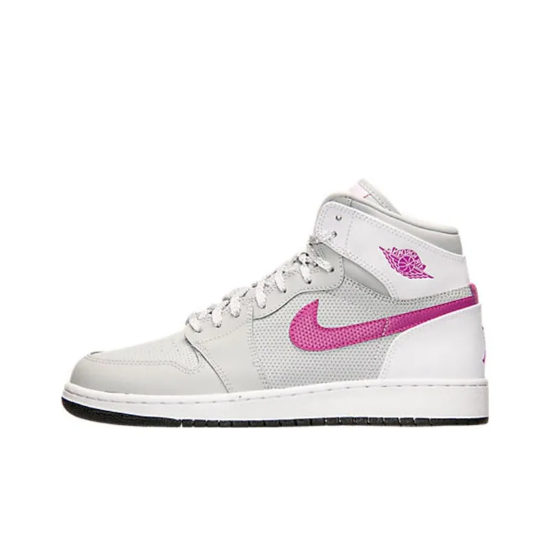 JORDAN 1 Retro High Grey Mist Fuchsia Flash GS-0