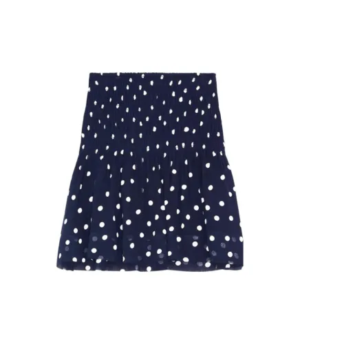 GANNI Casual Short Skirts Women's Navy Blue