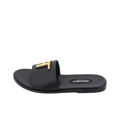 TOM FORD Slide Slippers Men Black