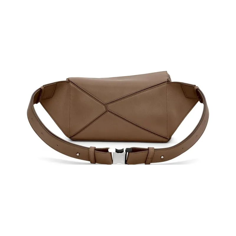 LOEWE Puzzle Cow Leather Fanny Pack Small Size Women's Winter Brown-3