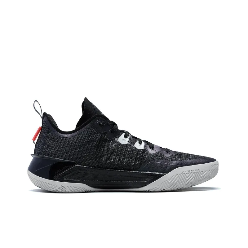 LiNing Liren 3 V2 Obsidian Cushioning Low Top Basketball Shoes Men's Night Black-1