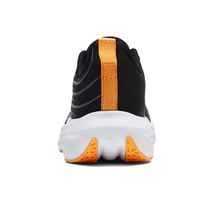 PEAK Light Stretch Non slip Breathable And Wear resistant Low Top Running Shoes Men's Black-3