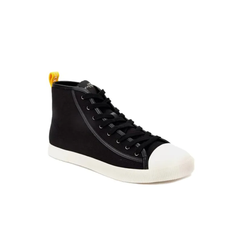 COACH High Top Stylish Skateboarding Shoes Men's Black-1