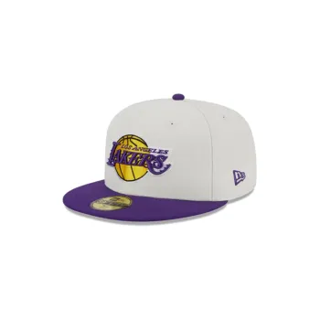 New Era Los Angeles Lakers New Era Victory Grove Vintage Sidepatch Sneaker 59Fifty Fitted Hat